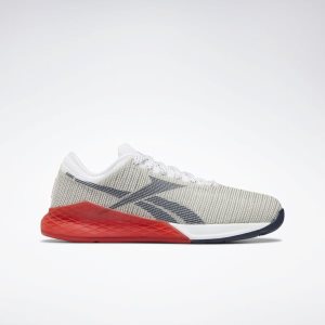 Reebok Nano 9.0 Trainingsschuhe Damen - Weiß/Rot/Navy - DE 605-MOG